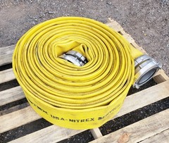 Matex Nitrex Fire Hose 5”x100′ Nitrile w/ Storz Couplers Surplus Pressure Tested