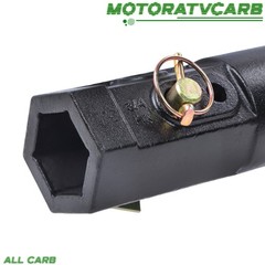 ALL-CARB 12in x 48in Fab Auger Bit 2inch Hex Collar Skid Steer Attachment Part