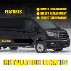 Front Wheel Arch Molding Flare For Ford TRANSIT 150/250/350/350HD 2015-2024 2022