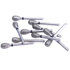 10pcs/kit AZDENT Dental FG Diamond Burs for High Speed Handpiece Friction Grip