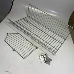 QUANTUM (5 SHELVES) Stacking Baskets Display W/ 30 Dividers 20″x16″ Gray 2036BC