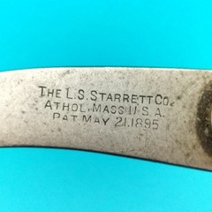 Vintage L.S. Starrett Co. Outside Caliper Firm Joint Fine Adjustment USA Tool