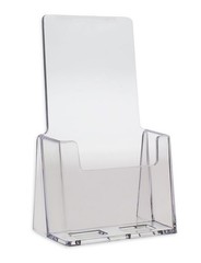 Dazzling Displays Clear Acrylic 4″ x 9″ Countertop Brochure Holder