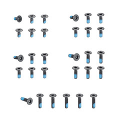 Screws Set 30Pcs for Red Dot Sight Optics and Mount Includes #4-40 in 6.35mm/…