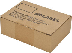 10 Rolls 6000 White Price Gun Labels for Mx-5500 – with Double Red Line Visibili