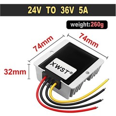24V to 36V DC DC Step Up Boost Converter 18-35V to 36V 1A-75A Voltage Regulator