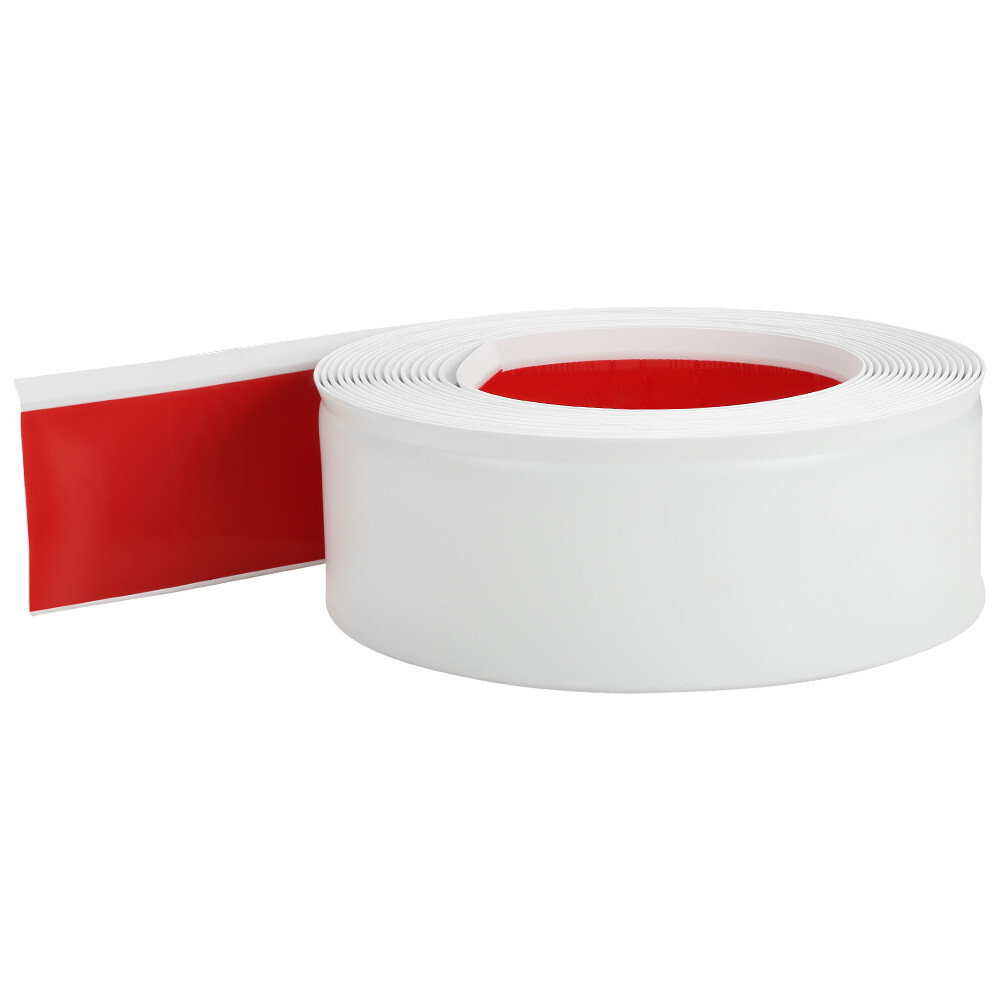 Vinyl Wall Base Baseboard Molding Trim 4″x 40FT Flexible Self Adhesive White