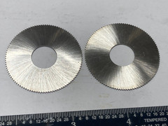 Lot of 2, Malco 0.028″ Slitting Saw Blades, 1-1/2″ Dia, 1/2″ Arbor Hole
