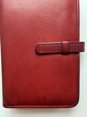 Vintage Coach Agenda Organizer Red Glove Tanned Leather Filofax Pocket Size