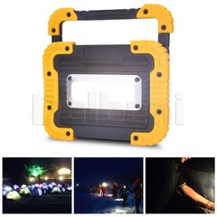 Portable LED Work Light Rectangle 10W COB 750 Lumen. 4400mAh High Low SOS Mode