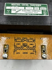FERN ELECTRIC B-750 INDUSTRIAL CONTROL TRANSFORMER B750 50/60HZ MADE IN USA 🎯