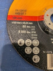 3M Cubitron II Grinding Wheel 7″ X1/4″X 7/8 Black 64315-Q Precision