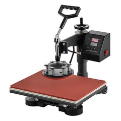 8 in 1 Heat Press Transfer Machine 12″X15″ T-Shirt Mug Hat Plate Cap Swing Away