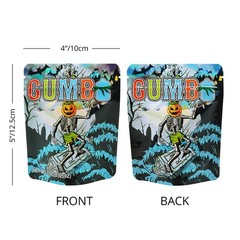 5 Styles Mixed Mylar Bags 3.5g Smell Proof Zipper Stand Up Pouches for Candy
