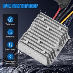 DC 30V-90V to 24V 20A 480W Waterproof Buck Power Converter DC to DC Step Down…