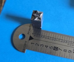 1-10 Numbered Stars 24pt Metal Type Letterpress