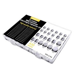 430 Pcs 1uF to 1000uF SMD Aluminum Electrolytic Capacitor Assortment Kit 10V