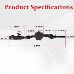 For NF1022 Nogaflex Holder w/ Metal 3/8″ Clamp Dial Test Digital Indicator