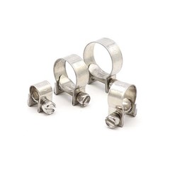 Mini Hose Jubilee Clip Clamp Fuel Line Petrol Pipe Clamps Clips Stainless Steel