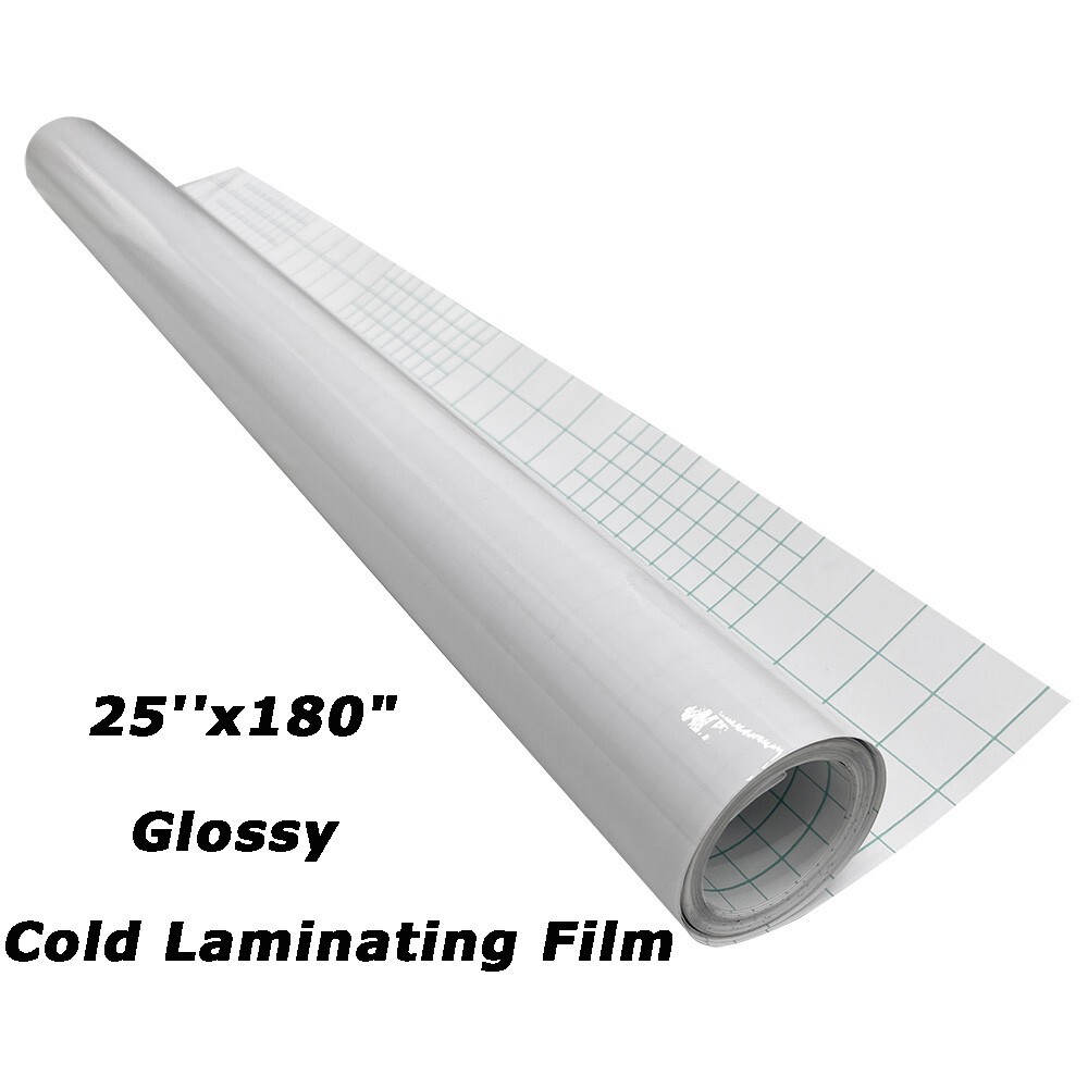 25”x180″ Glossy Cold Laminating Film Cold Roll Laminating Film Laminator