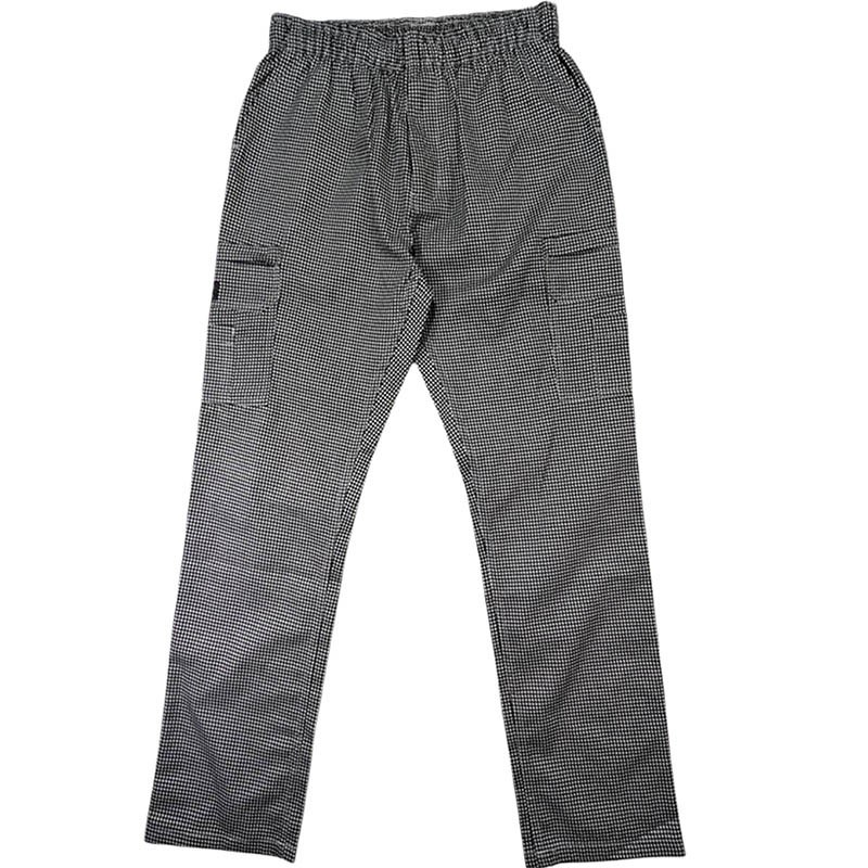 NEW Chef Code Trousers M Black White Houndstooth Chefcore Utilitarian Culinary