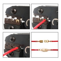 Ratchet Crimper Plier Crimping Tool Cable Wire Electrical Terminals Kit AWG22-14