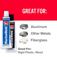 JB Weld MarineWeld Epoxy 2oz Waterproof Strong Bond Repair Adhesive