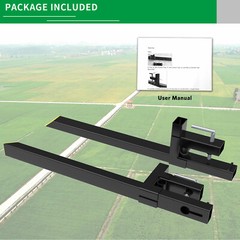 2000lb 4000lb Tractor Pallet Fork Bucket Clamp on Skid Steer Loader 43” 60”