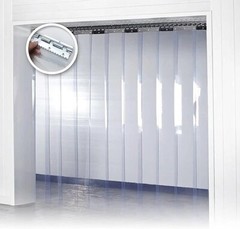 Commercial Strip Door Curtain 84*96in PVC Strip Curtain Kit Vinyl Strip Curtain