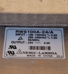 Nemic-Lambda RWS100A24/A Power Supply 100-240VAC-2.2A YAMAHA KH1-M6561-000