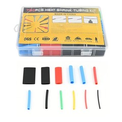 Heat Shrink Tubing Assortment Kit Electrical Wire Wrap Sleeve 2:1 Shrink