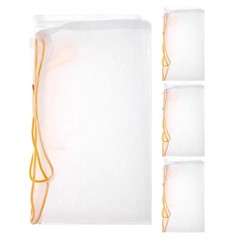 4 Pcs Red Wine Filter Bag Milk Mesh Juice Strainer Pouch Drawstring Brewing