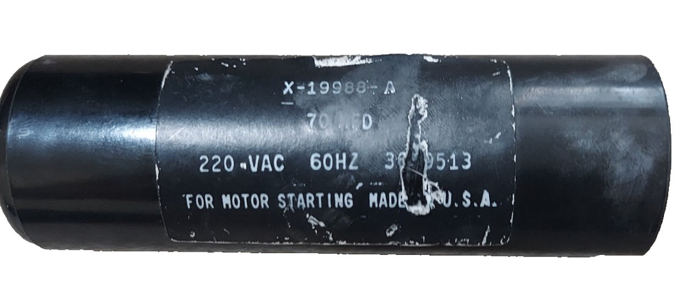 motor start capacitor x-19988-A