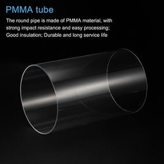 Acrylic Pipe Clear Rigid Round Tube 175mm ID 180mm OD 10″