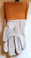 Black Stallion 25K Leather TIG Welding Gloves Size Medium Orange Unlined