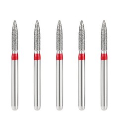 JMU Dental Diamond Burs Flame Shape Fine Grit/Extra Fine fit High Speed Handpiec