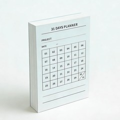AidenYolo 31 Days Planner, 150 Pages Habit Tracker 4.72 x 3.15 inches, White