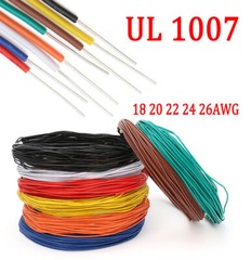UL1007 Electronic Wire PVC Insulation Single Core Cable 18/20/22/24/26AWG