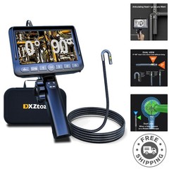 5FT Waterproof Dual Lens Inspection Camera – 1080P Borescope for Auto Repairs