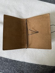 Traveler’s Company Japan Leather Passport Sz Notebook Cover Olive (looks Brown!)