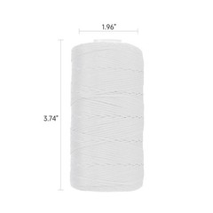 White Mason Line String 600 Feet #18 Braided Nylon Twine 600FT,