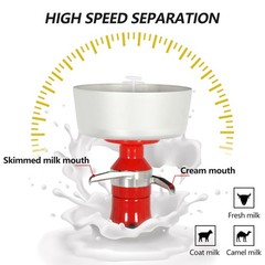 Electric Fresh Milk Cream Separator 110V Centrifuge Separator 100L/H New