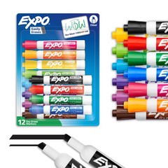 12 Count, Assorted (Black, Red, Blue, Green, Orange, Brown, Plum, Purple,…