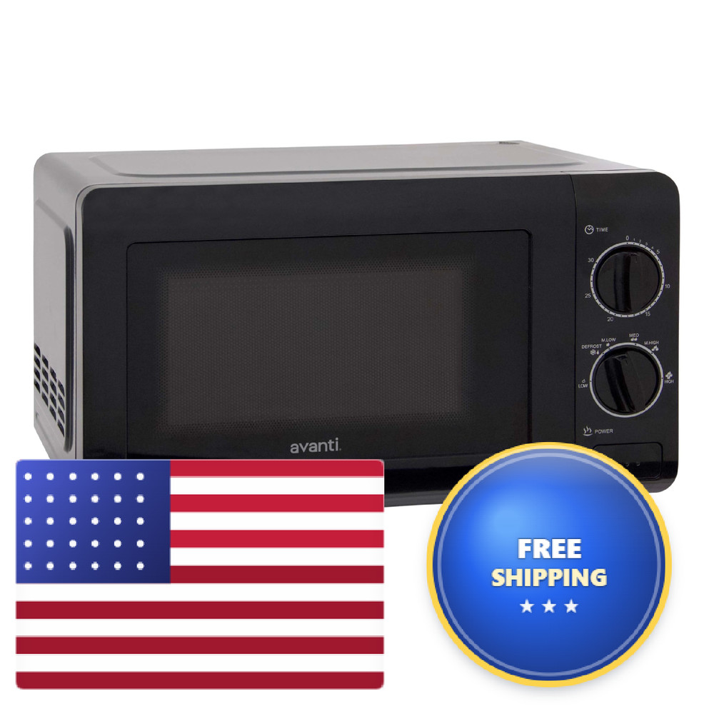 Avanti Microwave Oven 700-Watts Compact Mechanical 5 Power Settings Defrost