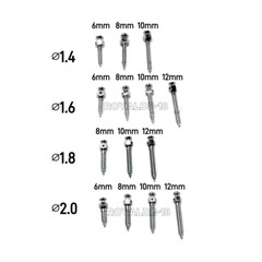 Dental Orthodontic Mini An Implant Micro Screws Titanium TC4 Screw TAS Anchorage