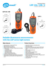 Sonel LXP-2 Light Meter Resolution 0.1 lux (0.01 fc) Class A Measurements