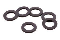 Rubber Flat Washers 5/8″ ID x 1″ OD x 1/8″ Thick Black Various Pack Sizes