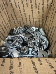 Bulk Box 19 Pounds Bolts Nuts Washers Metal Pieces