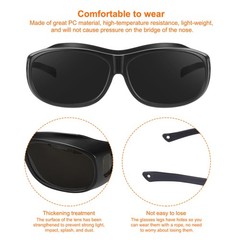 Welding Glasses IR Shade 6 CE Certified Protective Glasses Wrap Around Lens