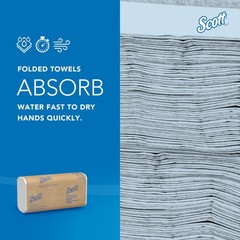 Scott® Professional Universal Multifold Paper Towels, Bulk (01804), Absorbe